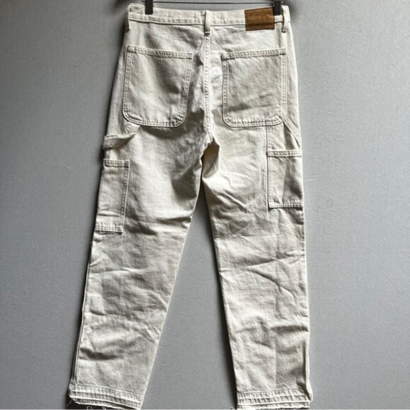 Denim Forum Aritzia The Lou Low Rise Carpenter 20L straight leg jeans sz 26 - Picture 4 of 13